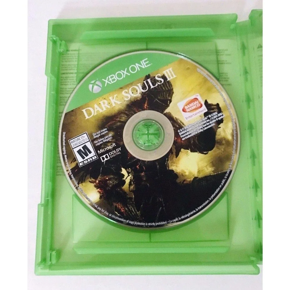 Dark Souls III 3 Xbox One Games Microsoft No Manual 2017